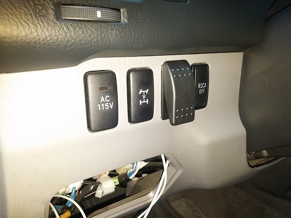 Switch installed. I dont really like the style of the switch but it was what I had available at the time.