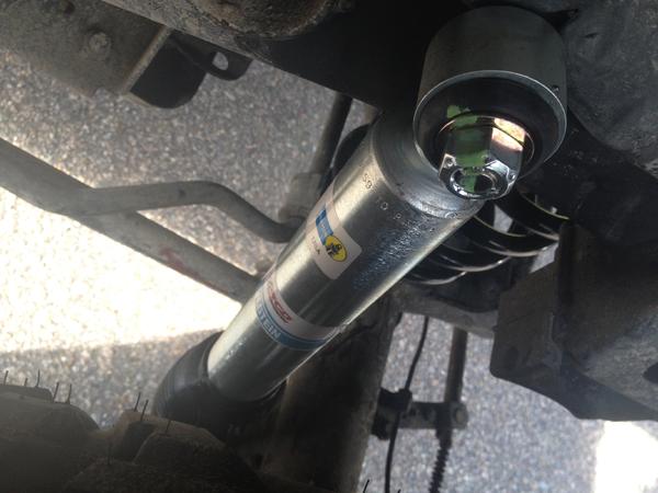 Tacoma Bilstein Rear 5100 Fabricated to fit my 4Runner. Some studying and relocating heavy done for this.