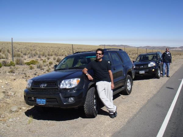 Taking a break at Pampas Galeras, the largest vicuña reserve in the world.