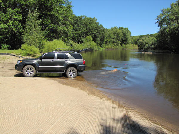 Taking Murphy swimming.