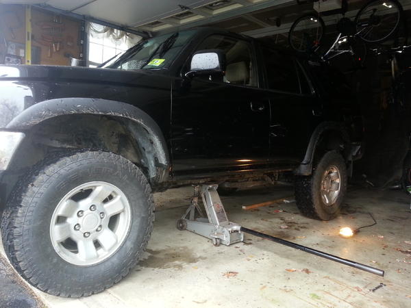 taking running boards off and soon sliders will go on with 3 in lift