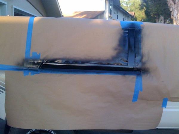 Taping up to repaint the window sills