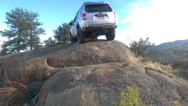 Tarryall, Co 
The rock really asked for it....