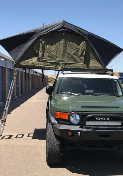 tent, the one time it was opened