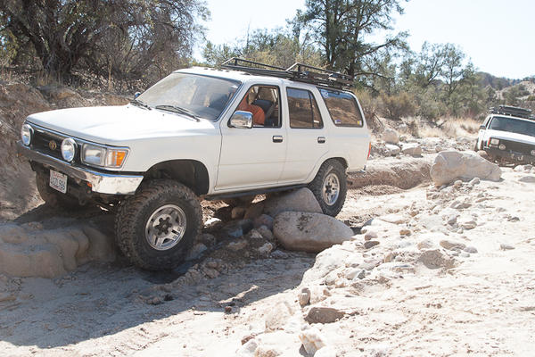 Testing how my rock sliders work..  They did just fine.