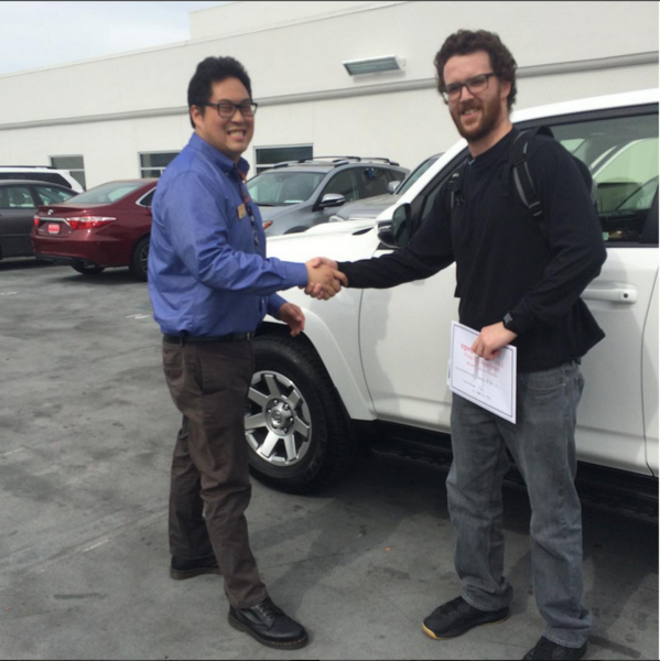 Thanks Brian @ Toyota Sunnyvale!
