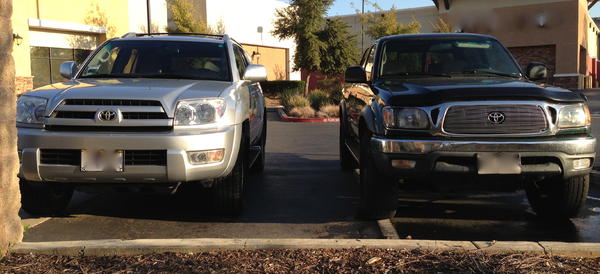 The '04 4Runner & Dad's '03 Taco