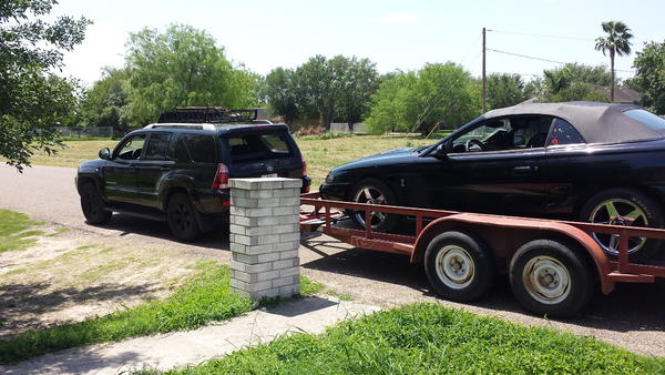 The 4.7 tows like a badass towing my other baby here