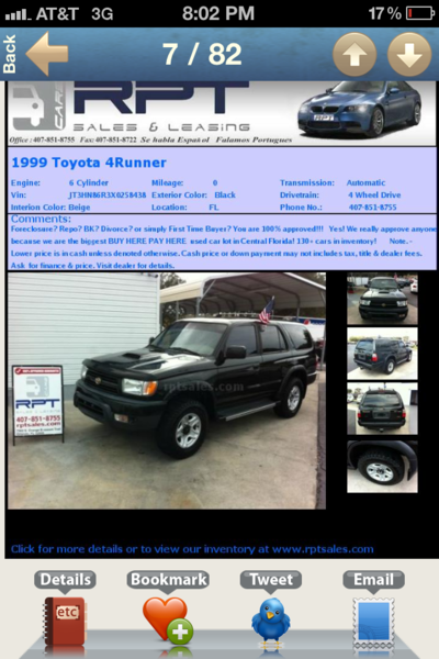 The add for my T4R.