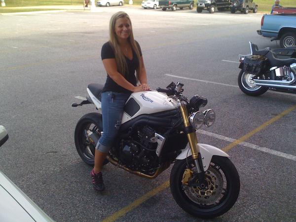 The bf's old Speed Triple