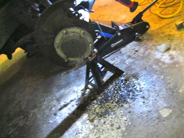 The brake shroud essentially crumbled to the floor. The truck was from Nova Scotia, so lots of salt present.
