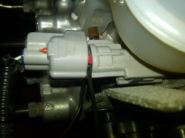 The connector should fit onto the spayed connectors that you put in. One thing to keep in mind. The top of the two poles is the ground (white wire). T