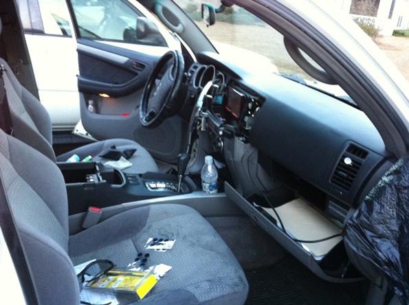 The cops dusting for prints ruined the truck even worse