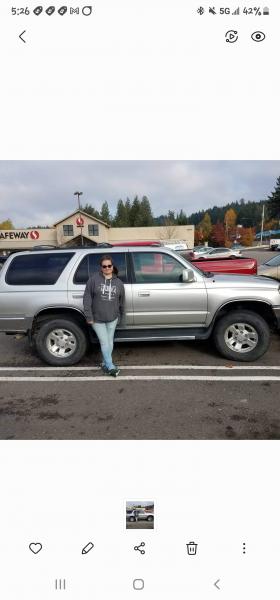 The day I bought her in Belfair WA. You won't believe what I paid for her. Lol
