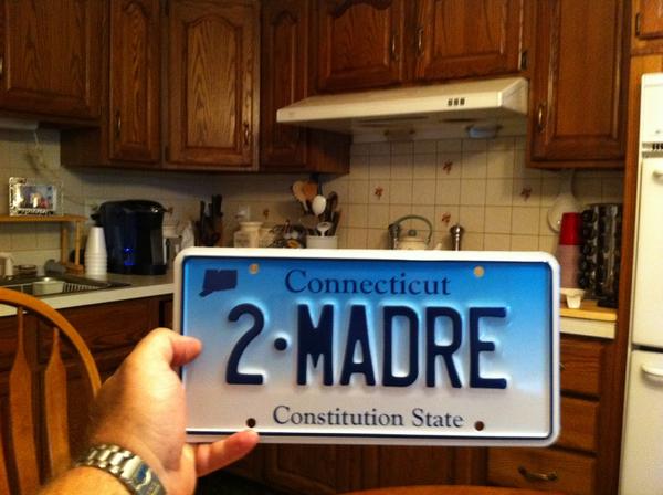 the day i got the new plate for the mustang