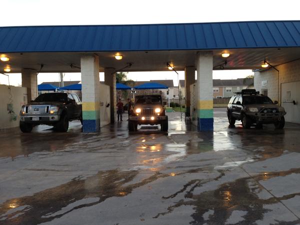 the dreaded post-offroading car wash