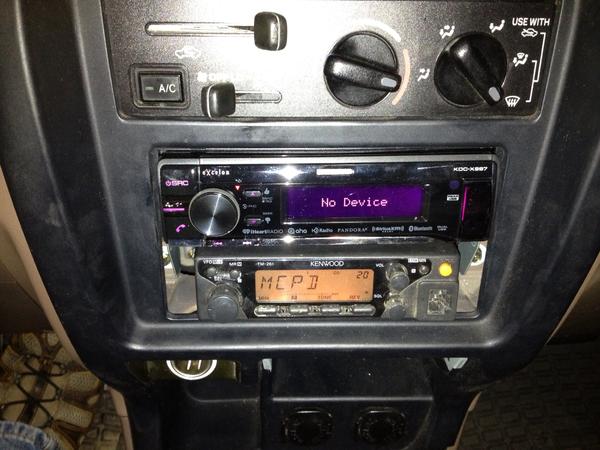 The Kenwood head unit and 2meter.