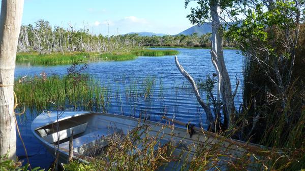 The lagoon we camped on.