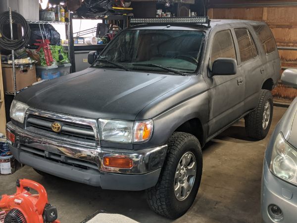 The morning after I drove it home - 70 miles without plates, turn signals, or functioning u-joints. One of the dumbest purchases I've ever made.