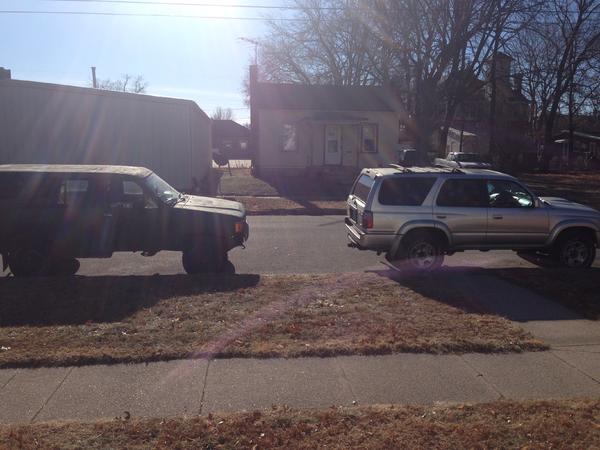 The Old 89 runner before it went away to 4runner heaven and the new and current one the day after i drove it back from CA