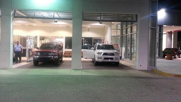 The old and the new.  Saying goodbye to my '99 and hello to my 2011 T4R.