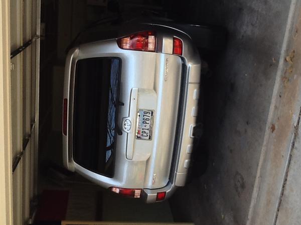 The rear as it sits in the garage - a common sight when I leave & arrive home.