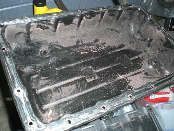 The RTV after a wheel brush was applied to it.