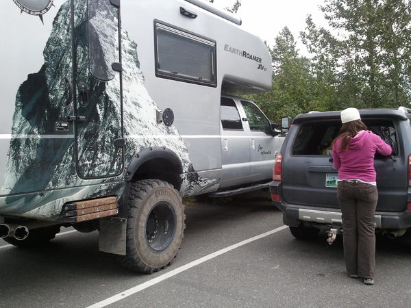 The Runner isn't so big next to this expedition set up.