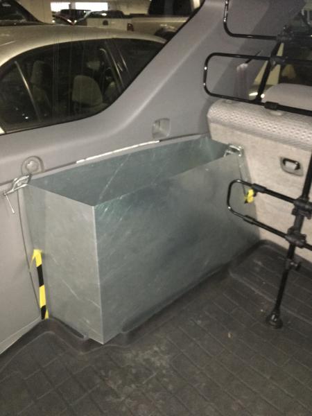 the shell of the cargo box, test fit