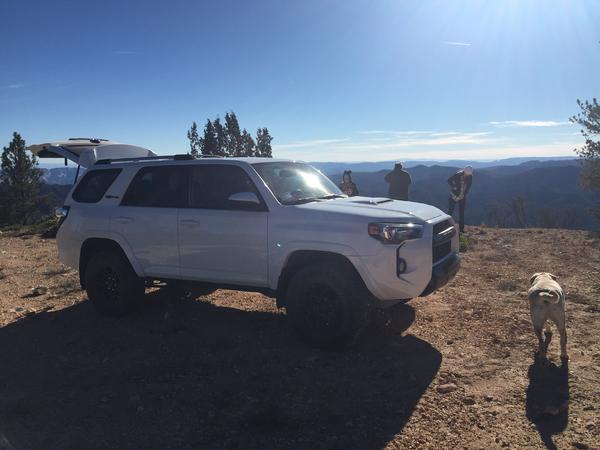 The top of a mountain near strawberry point ut