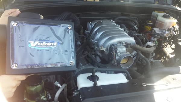 The volant intake with gibson works well together