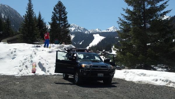 This is how we grill when its bluebird and May!