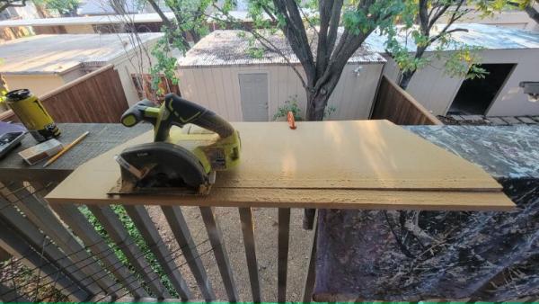 This is MDM board from Home Depot, 3/4" thickness.