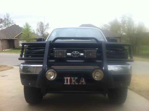 This is the front view, even though I usually don't have the headlight covers on. The good thing about them is that they will pop on and off within a 
