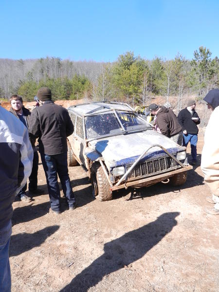 This Jeep was not so lucky