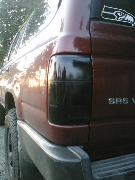 Tinted tail lights