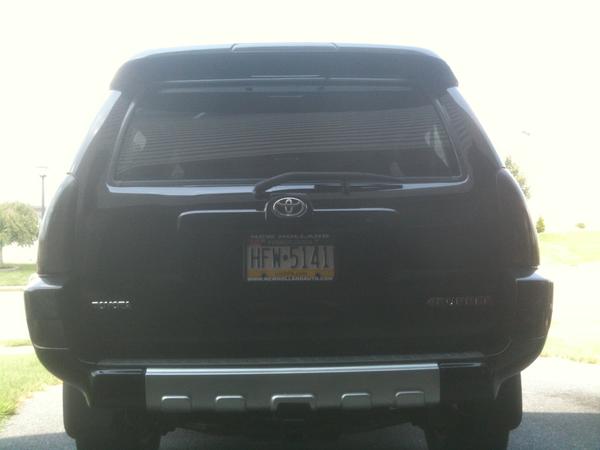 tinted taillights, third brake light, and the 2 worthless lenses in bumper