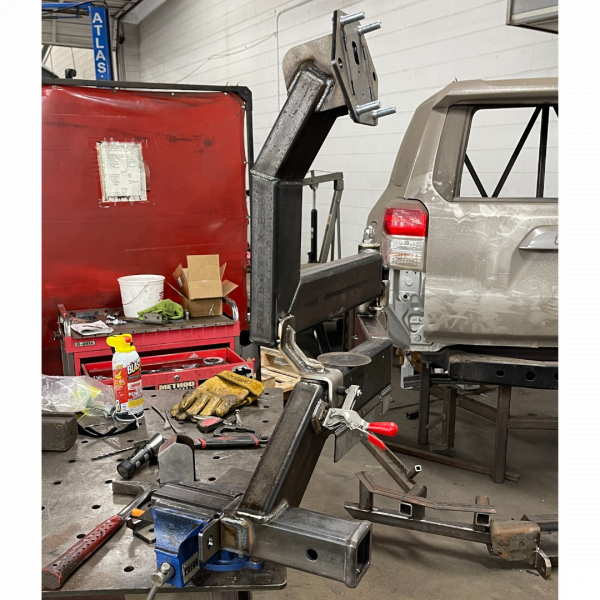 Tire Carrier Hitch Swing Arm.  Unit One. Bare. 01