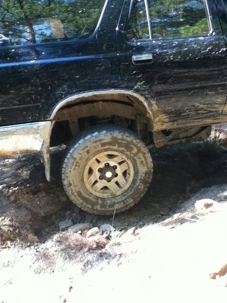 tire off the groun