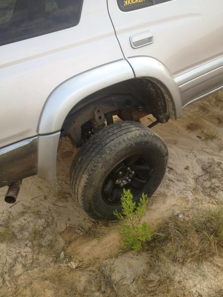 tire off the ground