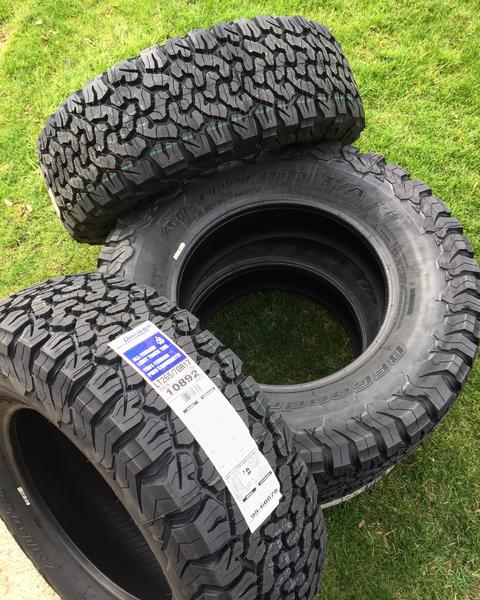 Tires came today! 265/70r17 BFG KO2