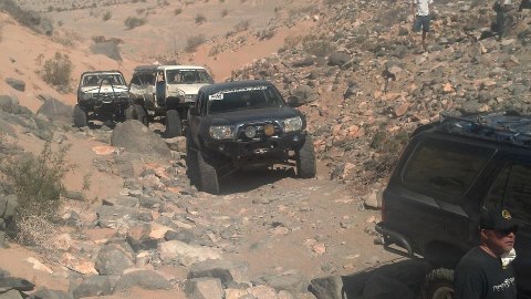 Tom P. / Jasmine D.'s post from Facebook. Toyota Tacoma w/ 16x8" Konig Countersteer Offroad wheels.