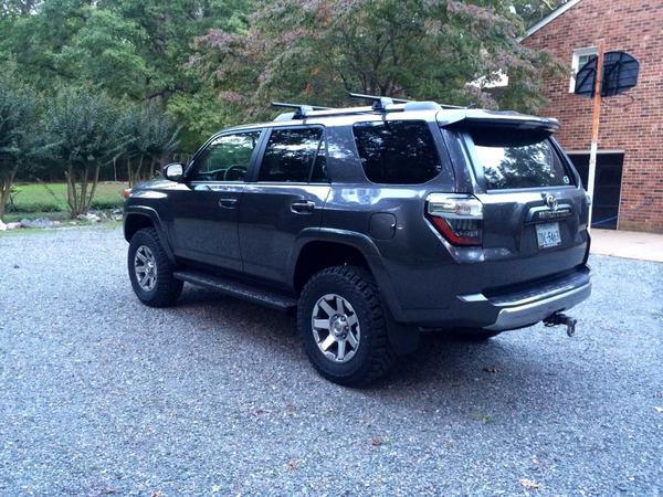 Toytec Boss Kit with LR upper control arms. Trd skid plate and Cooper ST Maxx 255/80-17.