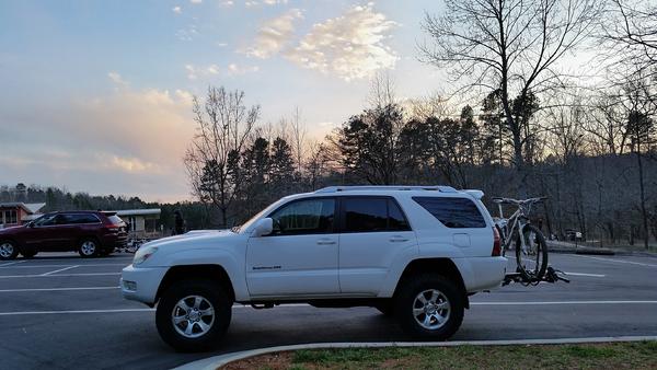 Trailhead at dusk, Lake Norman State Park, NC