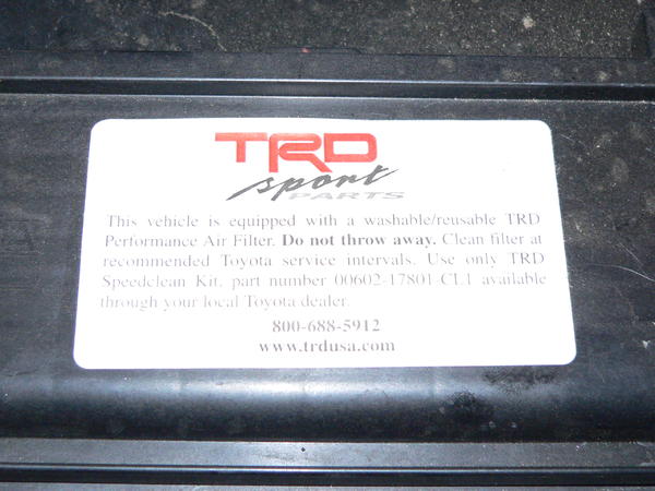 TRD Air Filter