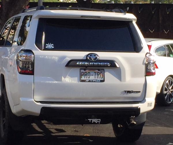 TRD Badge on back