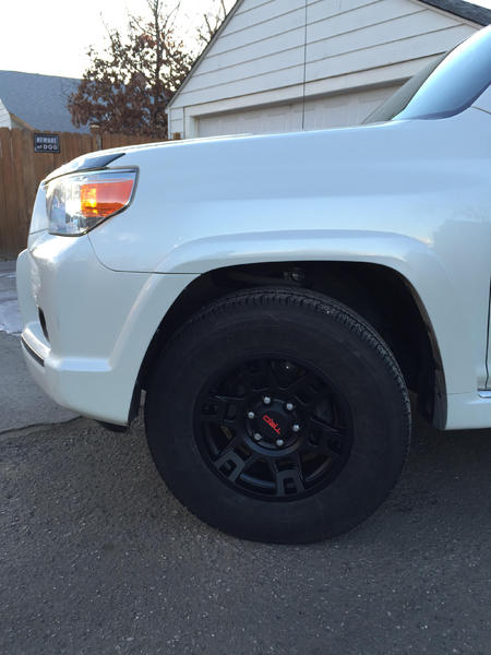 TRD Pro wheels installed