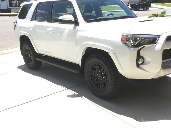 TRD rims black with all terrain BFG.