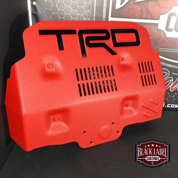TRD Skid Plate - Powder Coated by Black Label Coatings