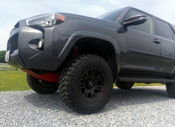 TRD Skid Plate - Powder Coated by Black Label Coatings